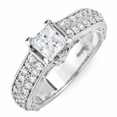 Shanks Diamond Engagement Ring